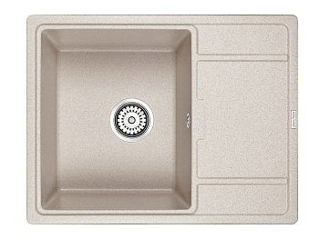 Кухонная мойка Paulmark FLUGEN 50-650 PM216550-BE 65х50 цвет бежевый